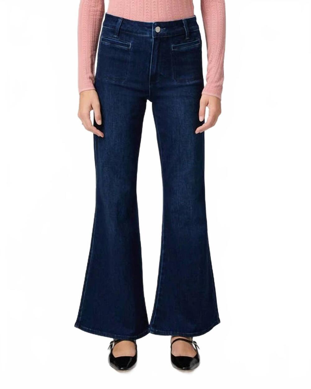 NEW PAIGE marlow skimmer jeans in prairie